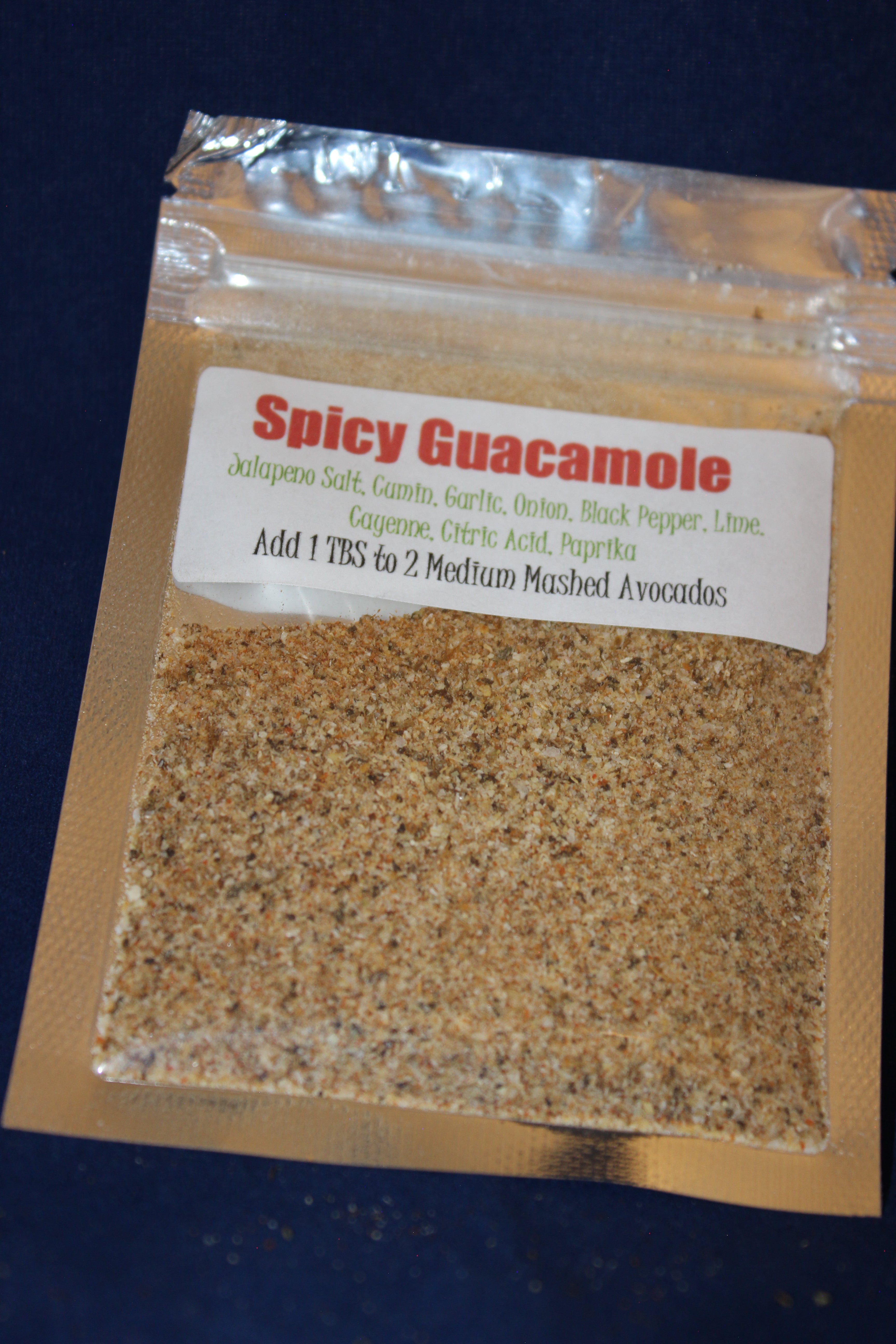 Spicy Guacamole seasoning packet