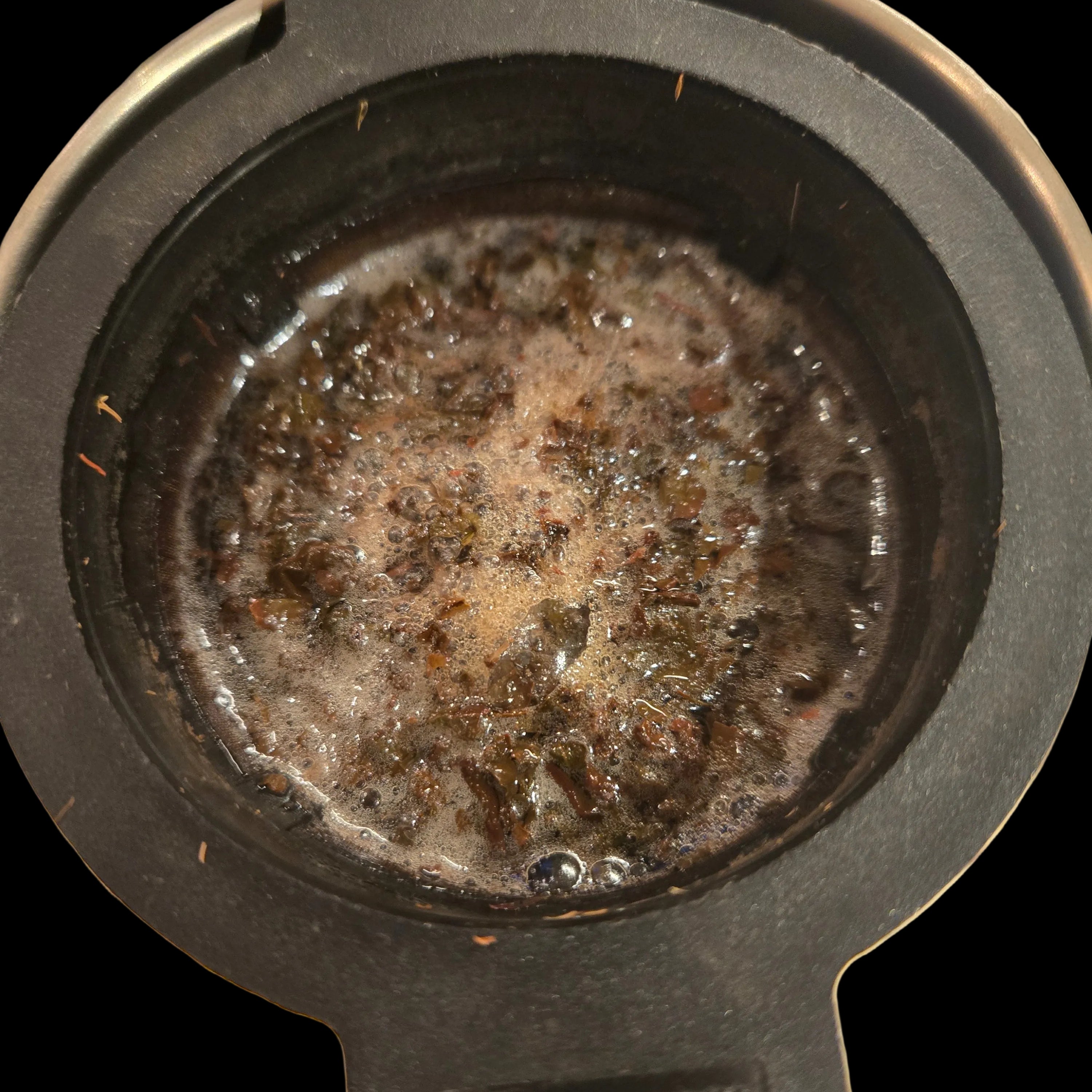 tea brewing in diffuser