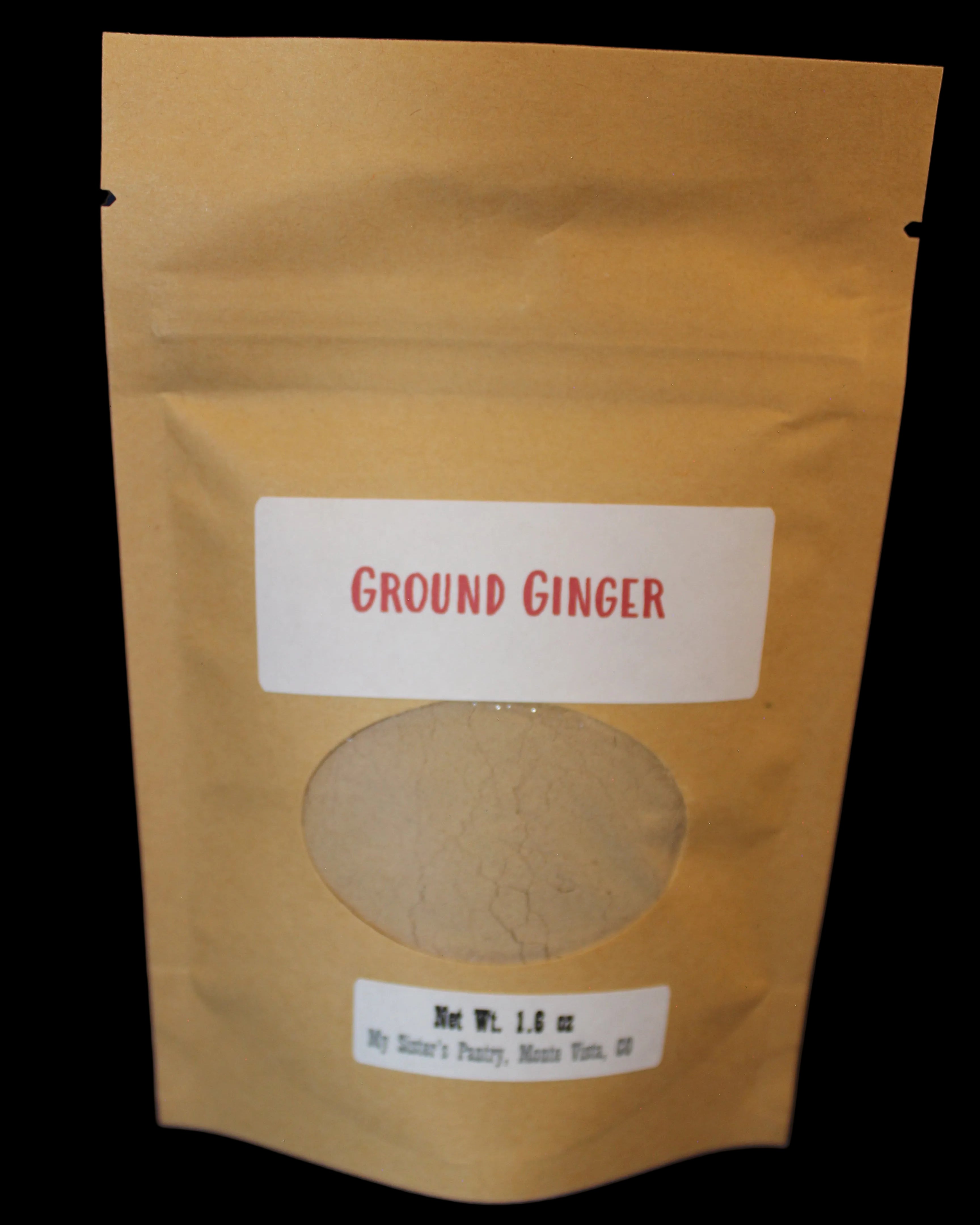 ground ginger bag
