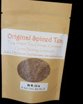 Spiced tea package with text