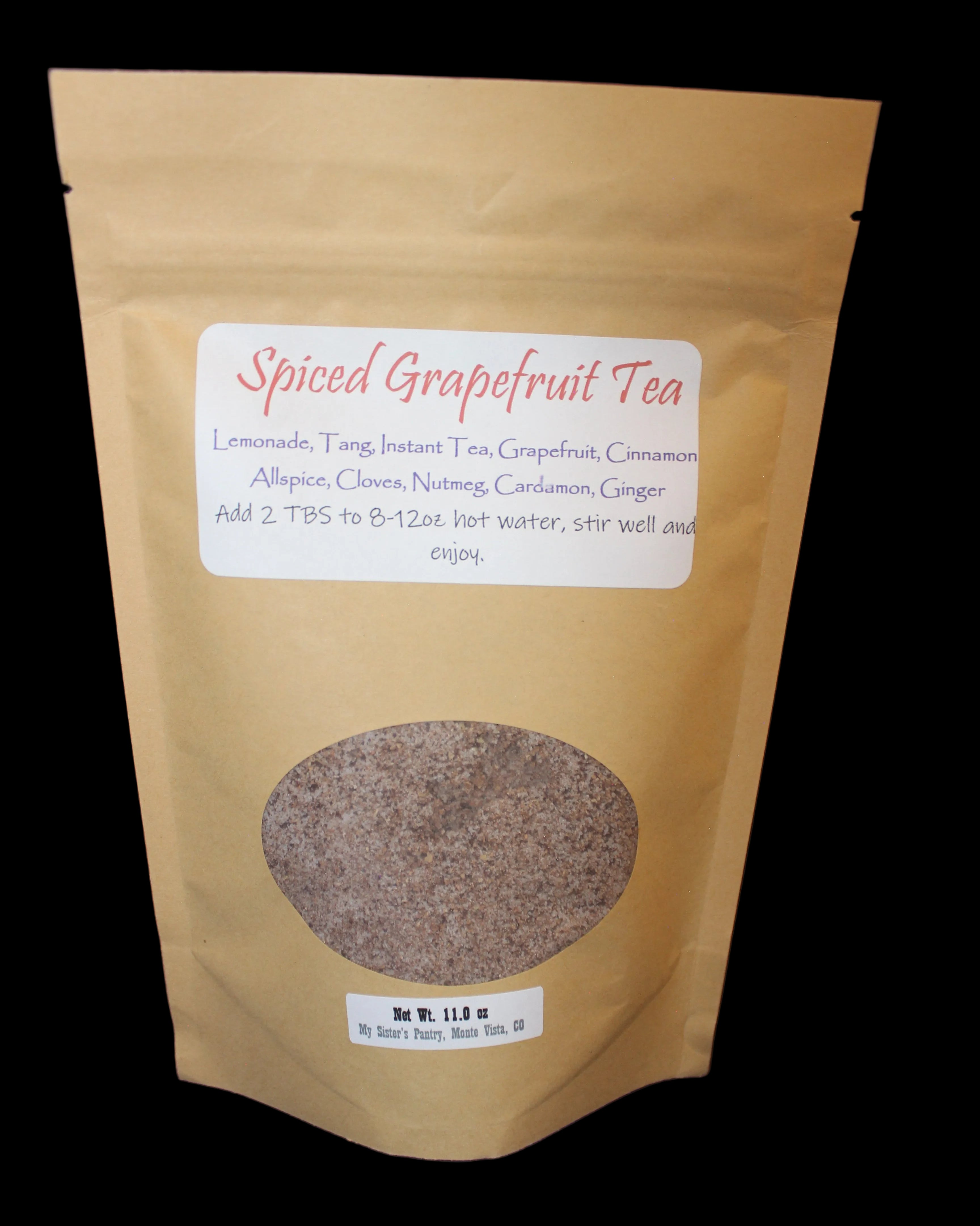 Spiced Grapefruit Tea package 